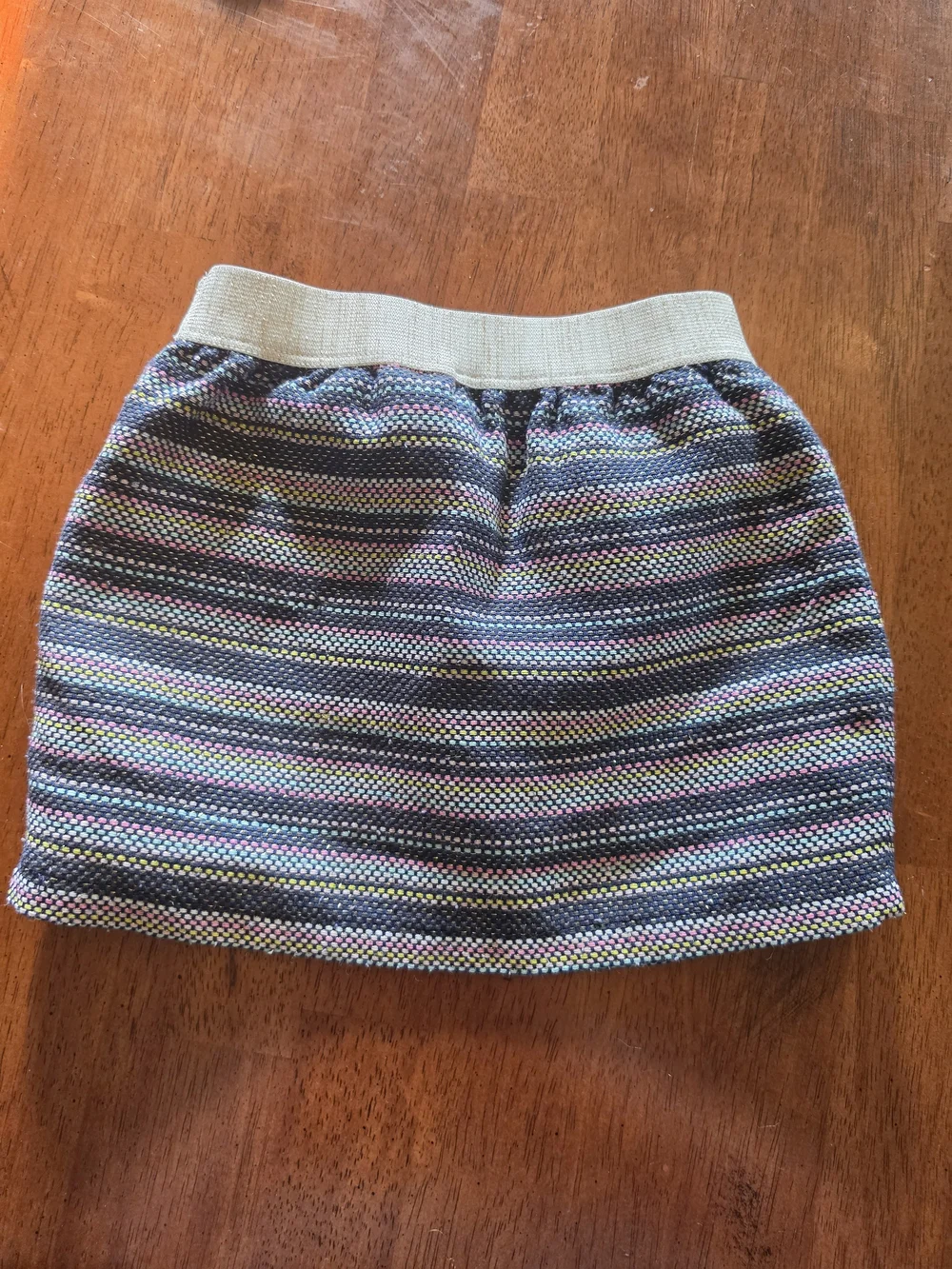 OshKosh B'gosh Multicolor Striped Mini Skirt with Cream Waistband